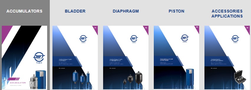 Balonlu, pistonlu, membanlı tip hidrolik akümülatörler